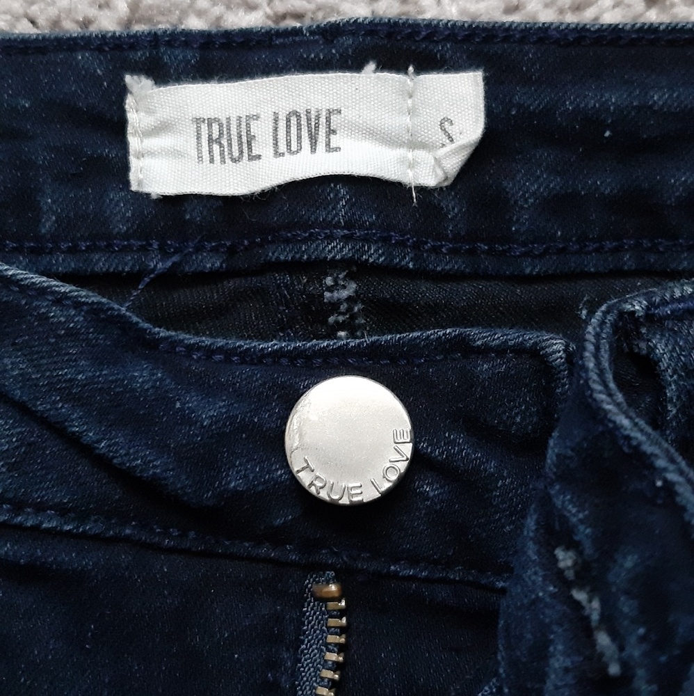 High Waisted Dark-Washed Skinny Jeans - Picture 4 of 4